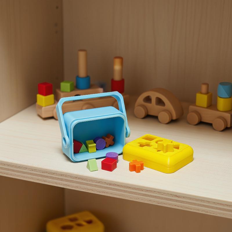 Baby Nursery Items - Neues 1er-Set Puppenhaus Kinderzimmer-Dekoration Fotografie-Requisite Miniatur-Formensortier-Spielzeugbox