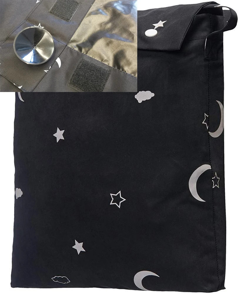 Baby Nursery Light Shade - Maßgeschneiderter tragbarer Fenster-Verdunkelungsvorhang mit Saugnäpfen für