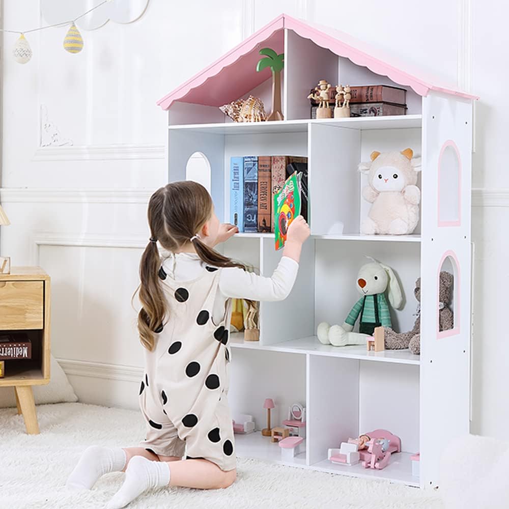 Baby Nursery Bookcase - Kinderbücherregal und Spielzeugaufbewahrung, Kleinkind-Bücherregal Baby-Bücherregal für