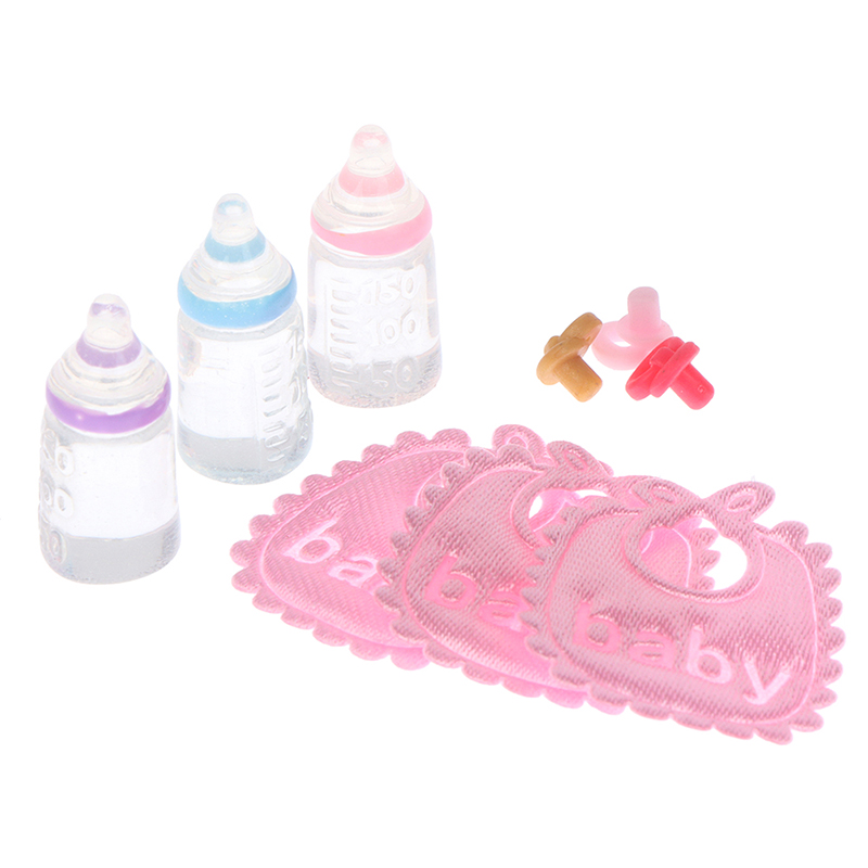 Baby Nursery Items - 3 Stück antike Puppen Haus Miniatur