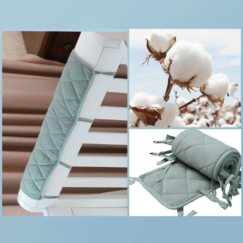 Bed Rail Toddler - Baumwolle Krippe Stoßfänger Schutz Wrap Rand