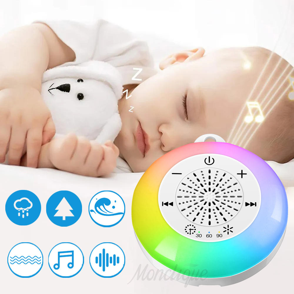 Baby Sound Machine White - Baby Sleep White Noise Machine USB