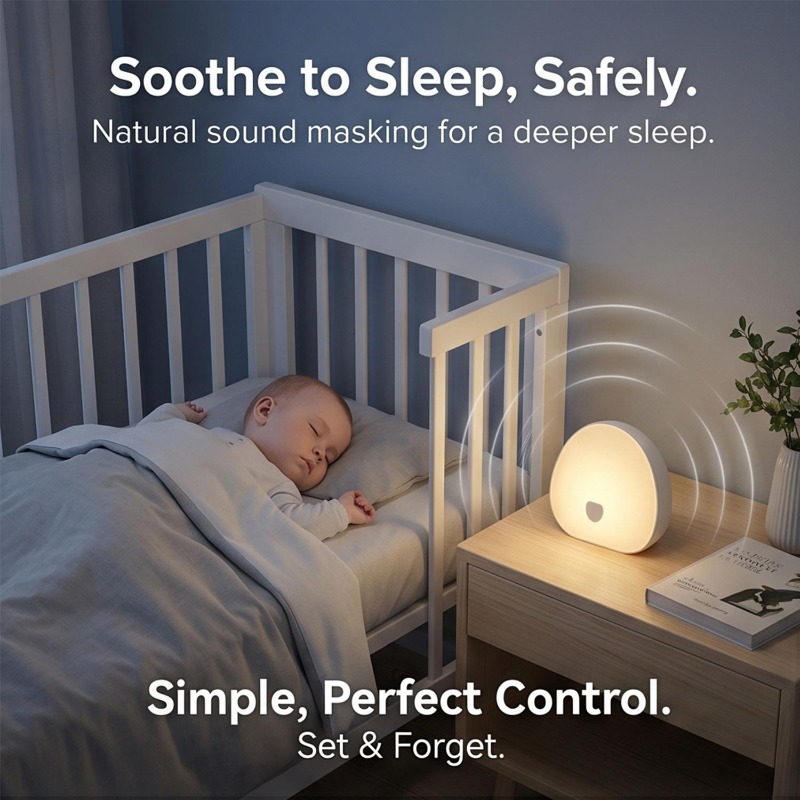 RGB Schlaf-White-Noise-Maschin – Baby Sound Machine White Bewertung und Preis