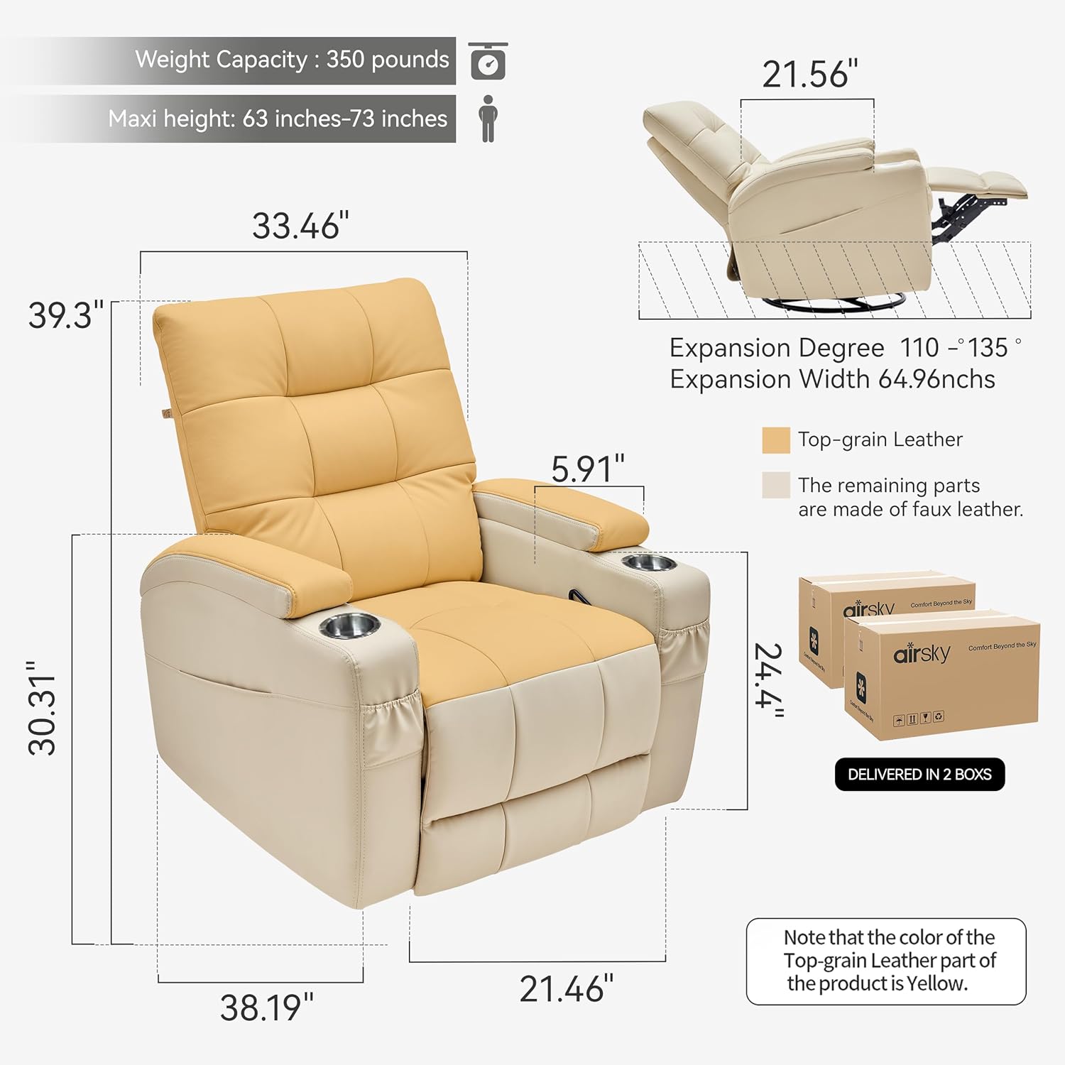 # Leder-Relaxsessel, Drehbarer – Rocking Chair Nursery Bewertung und Preis
