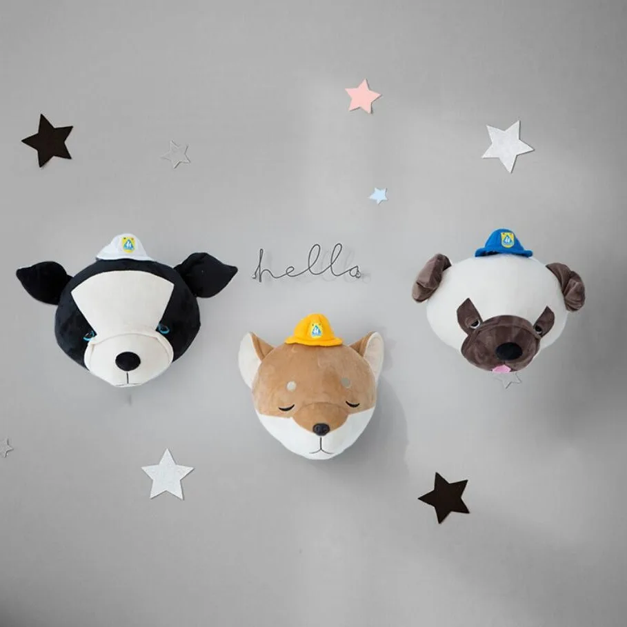 Gestopfter 3D Akita Hundekopf  – Baby Nursery Hanging Decor Bewertung und Preis