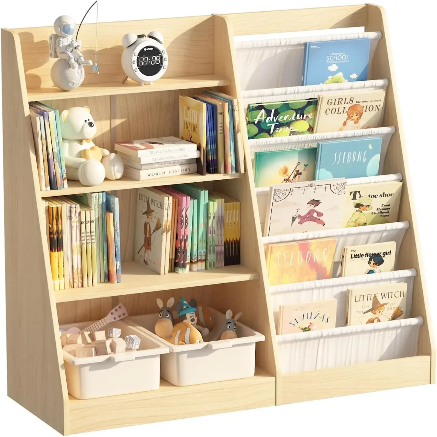 4-stufiges Kinder-Bücherregal, – Baby Nursery Bookcase Bewertung und Preis