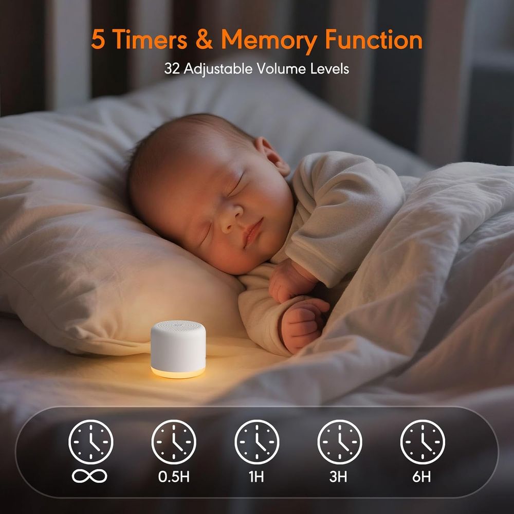 Weißes-Rauschen-Gerät mit Nach – Baby Sound Machine White Bewertung und Preis