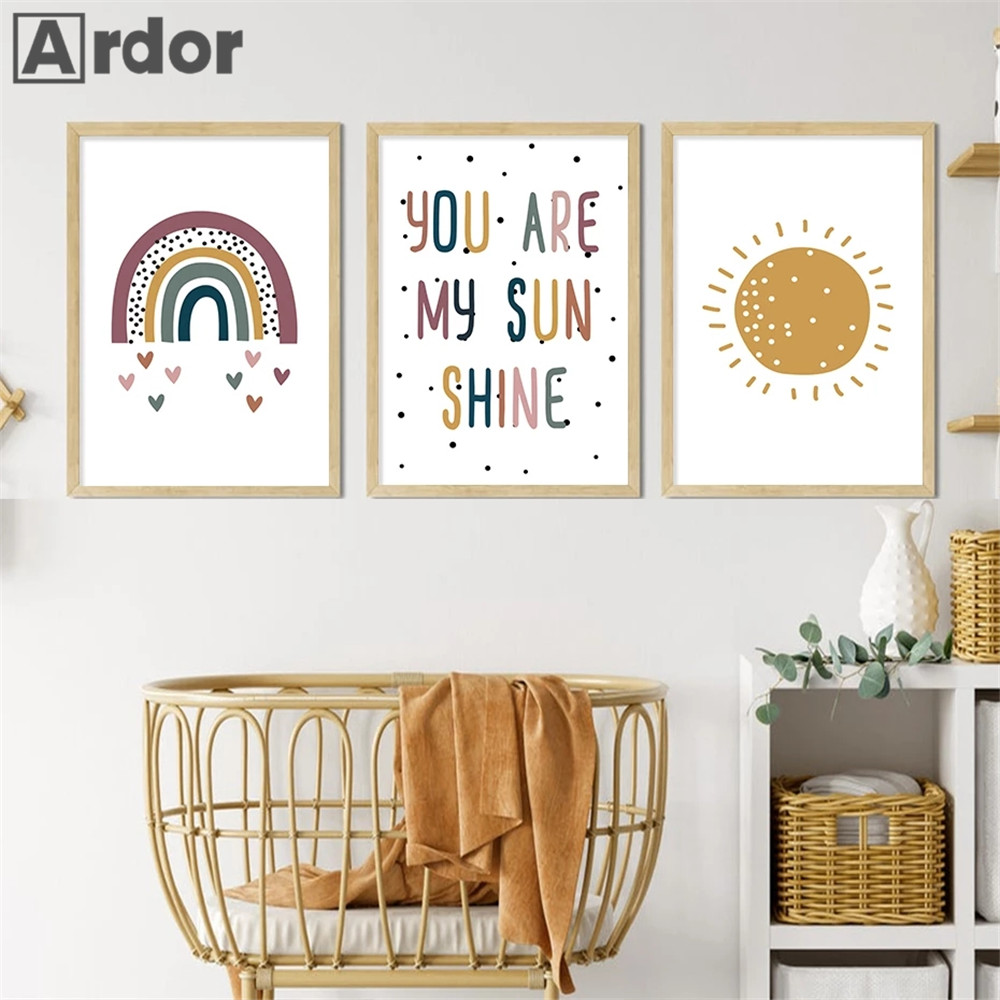 Kindergarten Wanddrucke You Ar – Baby Nursery You Are My Sunshine Bewertung und Preis