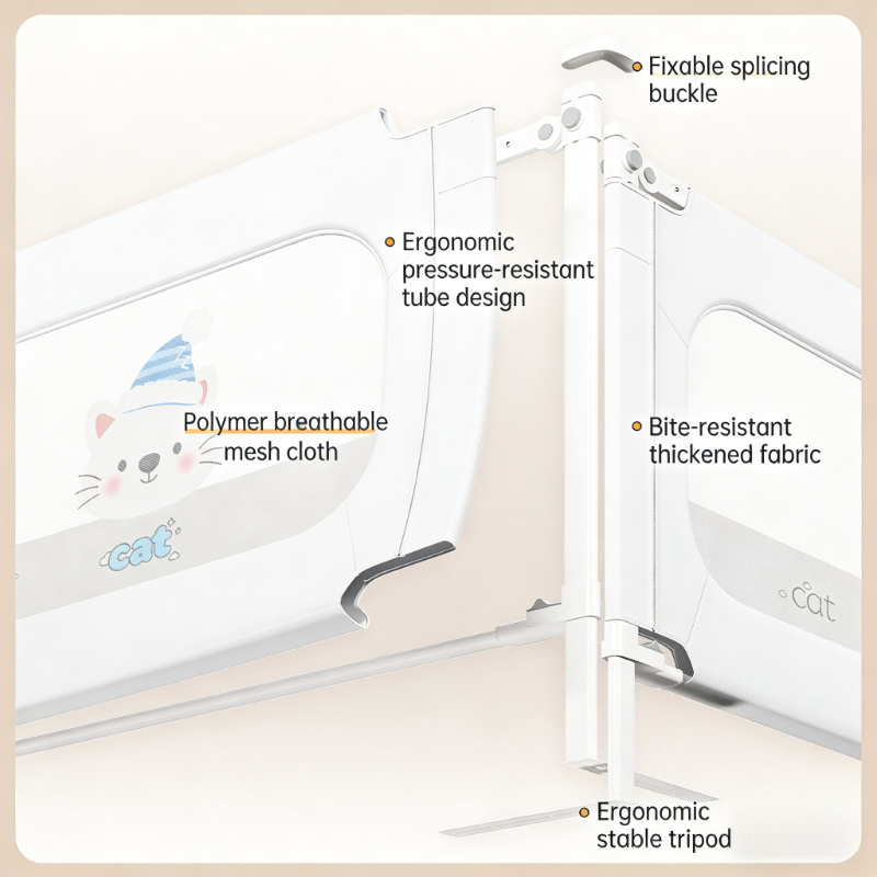 3-teiliger Anzug für Baby-Anti – Bed Rail Toddler Bewertung und Preis