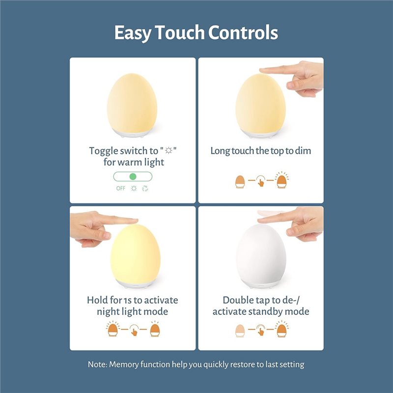 WORTHOWN-Egg Light Baby-Nachtl – Baby Nursery Hours Bewertung und Preis