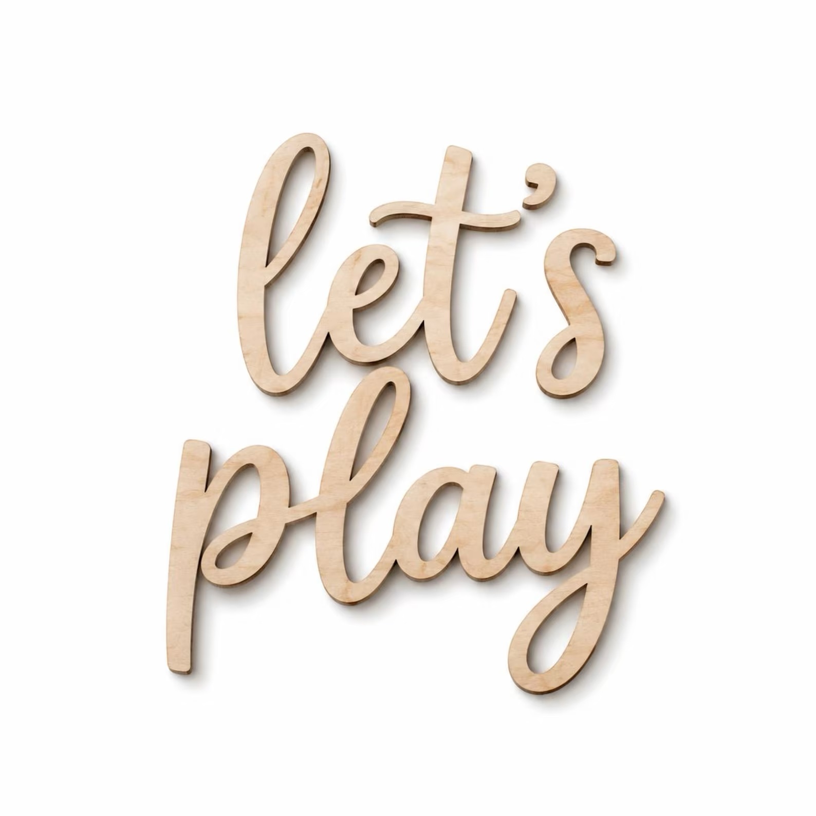 Holzschild 'Let's Play' für di – Baby Nursery Room Bewertung und Preis
