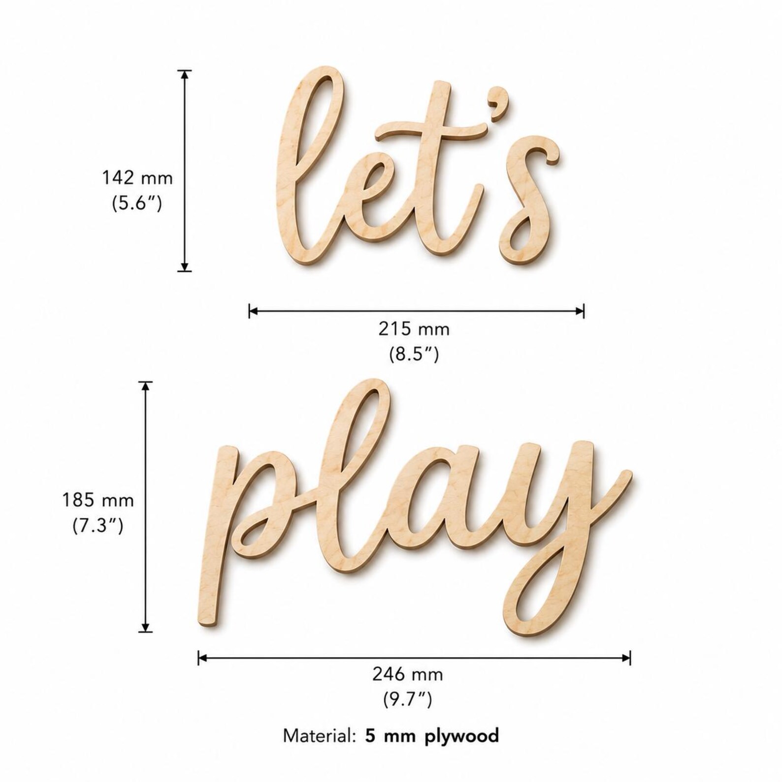 Holzschild 'Let's Play' für di – Baby Nursery Room Bewertung und Preis