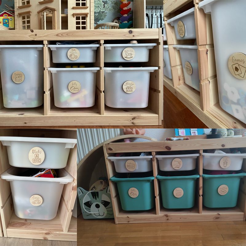 Holz-Aufbewahrungsschilder Kin – Baby Nursery Items Bewertung und Preis