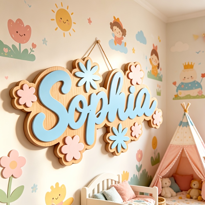 Personalisiertes Namensschild  – Baby Nursery Room Bewertung und Preis