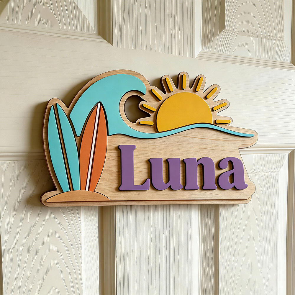Personalisiertes Strandwellen- – Baby Nursery Baby Bewertung und Preis