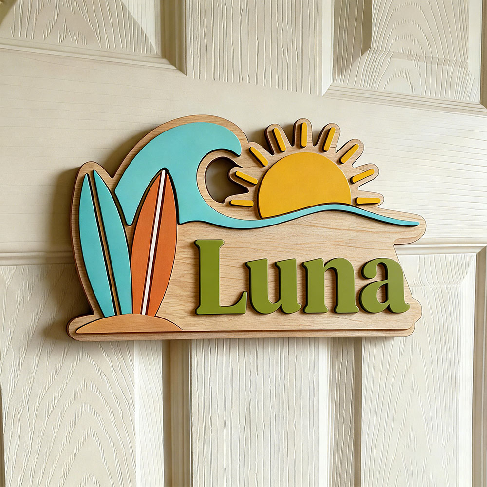 Personalisiertes Strandwellen- – Baby Nursery Baby Bewertung und Preis