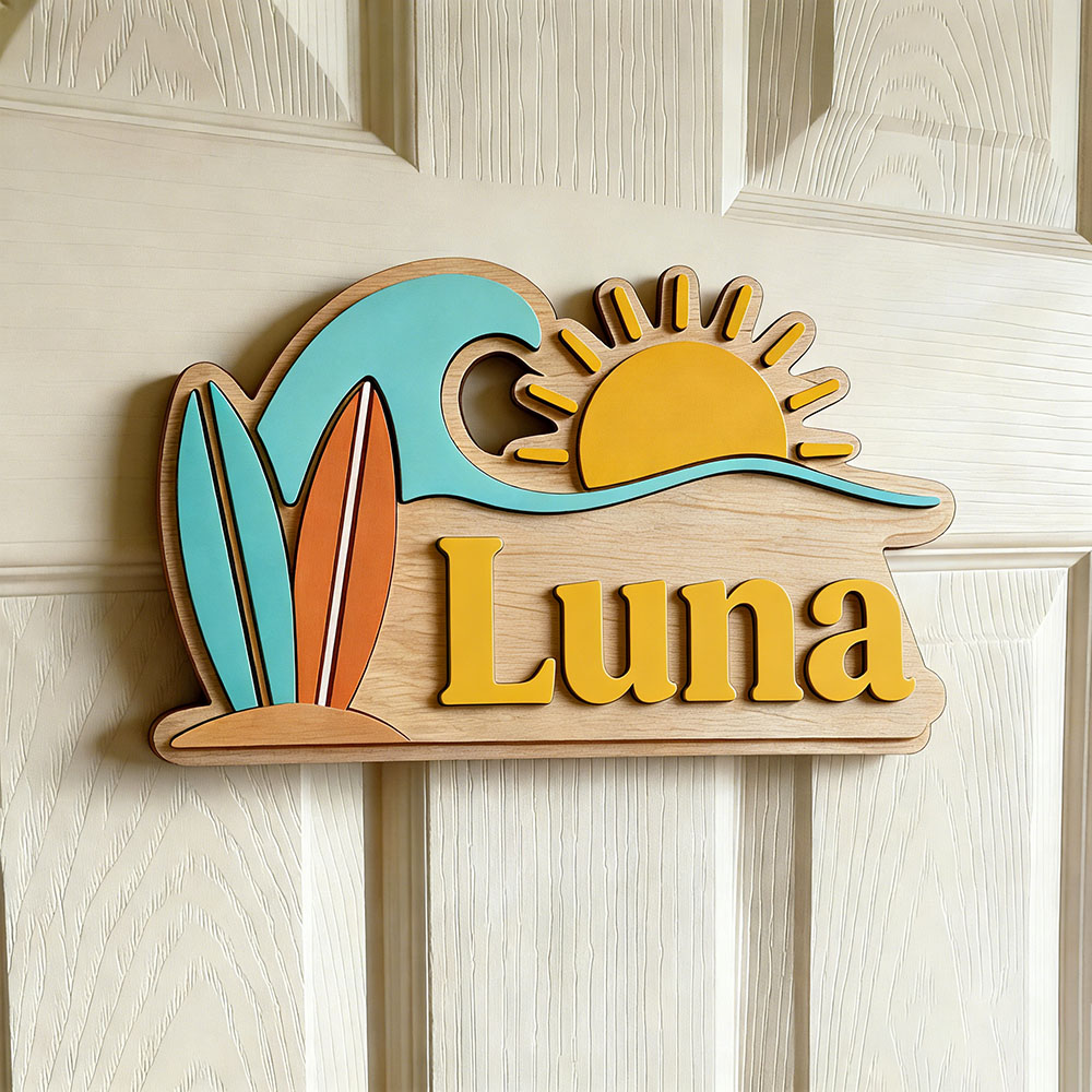 Personalisiertes Strandwellen- – Baby Nursery Baby Bewertung und Preis