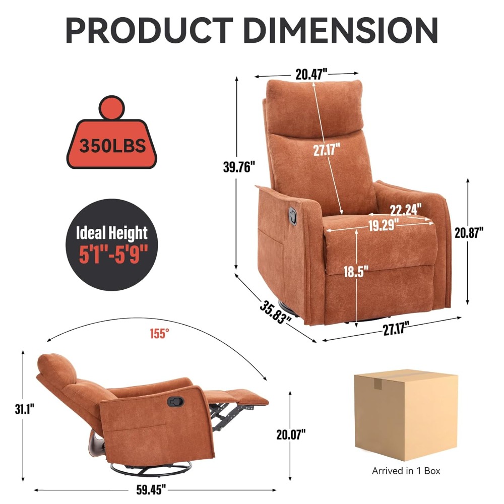 360° Drehbarer Schaukelstuhl f – Rocking Chair Nursery Bewertung und Preis