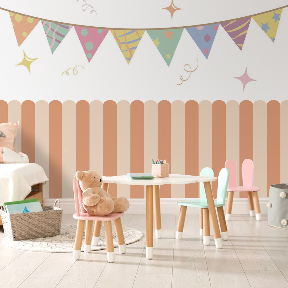 Mehrfarbige vertikal gestreift – Baby Nursery Room Bewertung und Preis